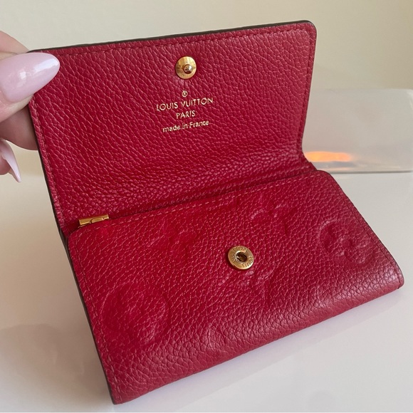 LOUIS VUITTON ❤️ Red Empreinte 6 Ring Key Holder ❤️ Excellent Condition - Picture 4 of 13